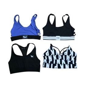 PINK Victoria's Secret Women's Sports Bra Set Of 4 Ultimate Unlined Bras